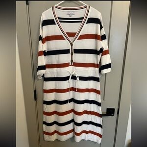 Piper & Scoot Striped Midi Knit Dress